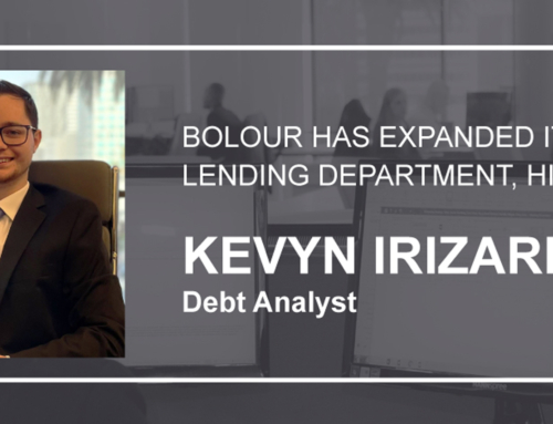 BOLOUR has expanded its lending department, hiring Kevyn Irizarry as Debt Analyst.